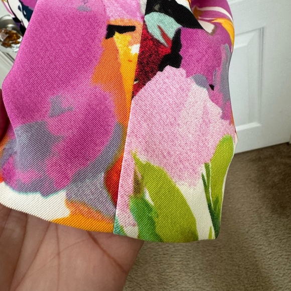 ALYX FLORAL MULTICOLOR SLEEVELESS SHEATH DRESS. KNEE LENGHT. LIKE NEW! - Picture 7 of 15